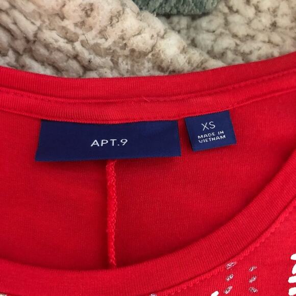 NWOT Apt. 9 Women's Red Sleeveless Flowy Top Size XS - Picture 5 of 7